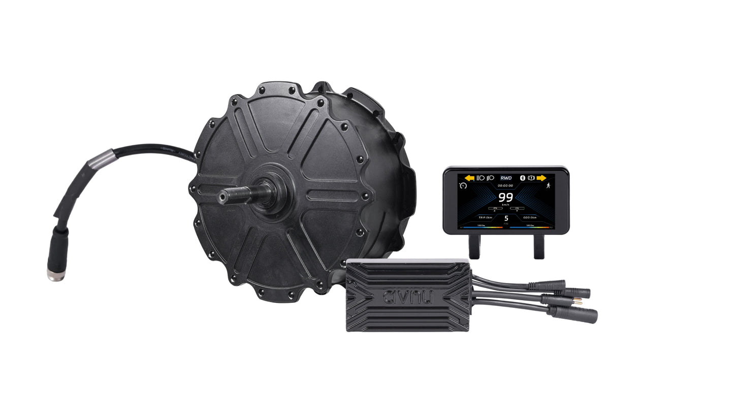 BK1510 conversion kit for ebike including rear motor, TC640 ride display, and controller