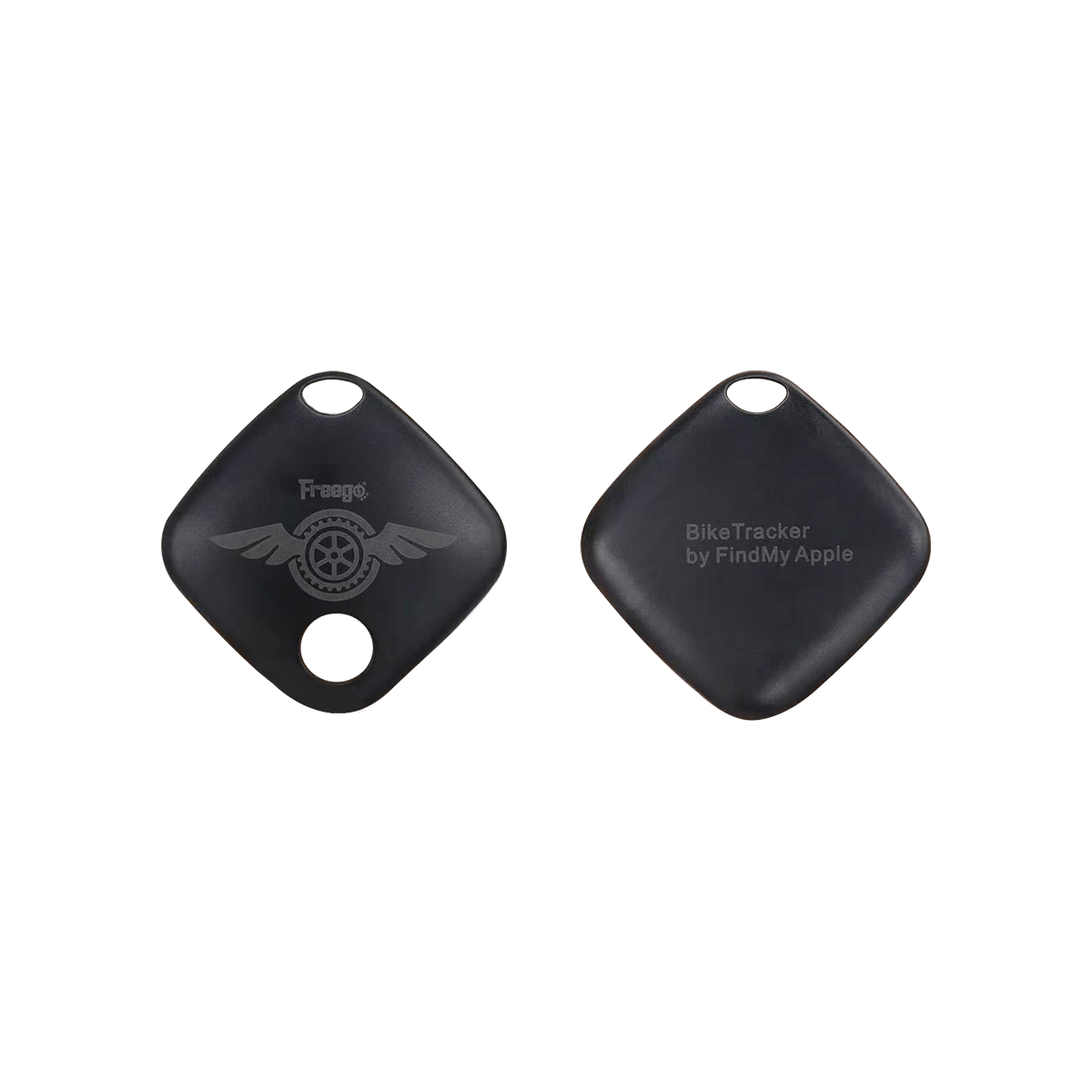 Freego BikeTracker's both sides on a transparent background.