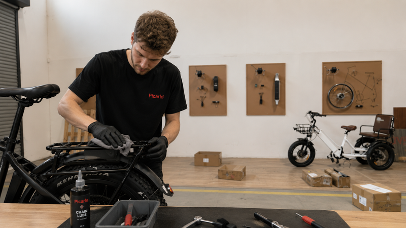 Technician doing the maintenance