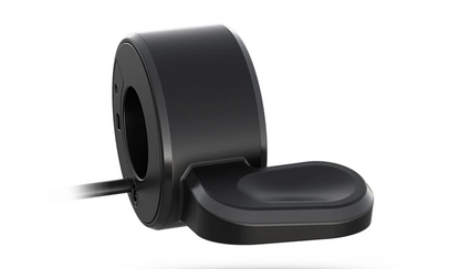 Detail image of thumb throttle on the e bike