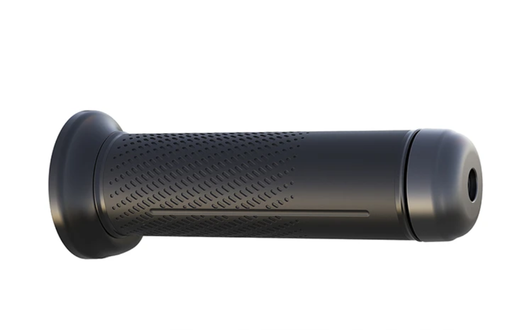 Detail image of the twist throttle on the e bike